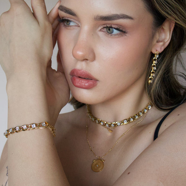 Velour Gold Earring